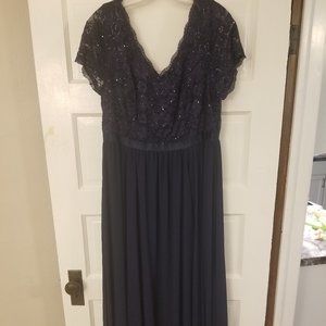 Navy formal gown from Torrid, sz 16